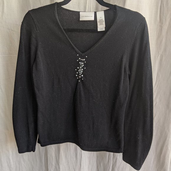 Liz Claiborne Cropped Sweater - Picture 1 of 3